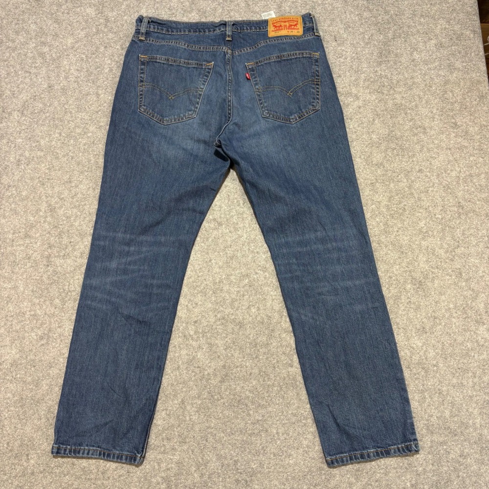 Levis 511 Slim Fit Mens Jeans Blue Medium Wash Denim 36x29 (Measures 36x27.5)